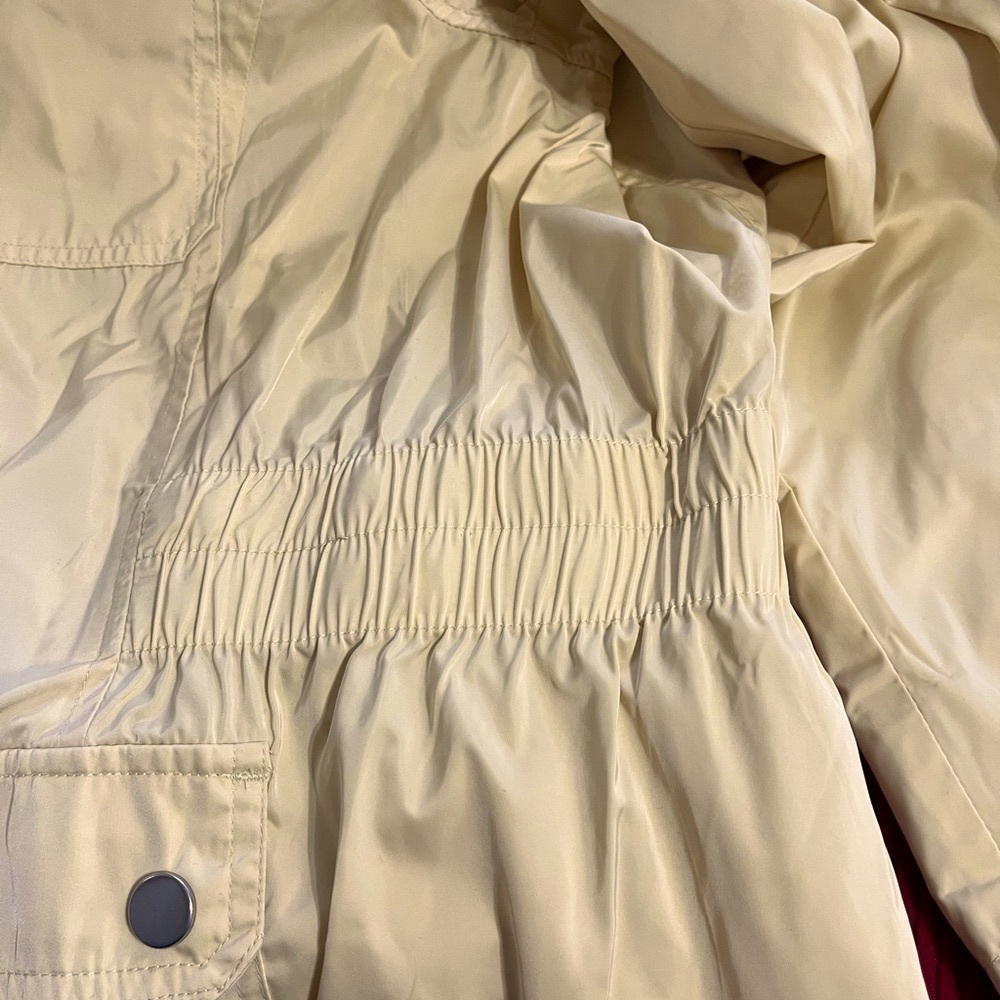 Zenergy by Chico’s Pale Yellow 1990s Utility Jacket with Elastic Waist | 16 - Picture 9 of 12